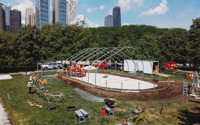 butterfly house under construction